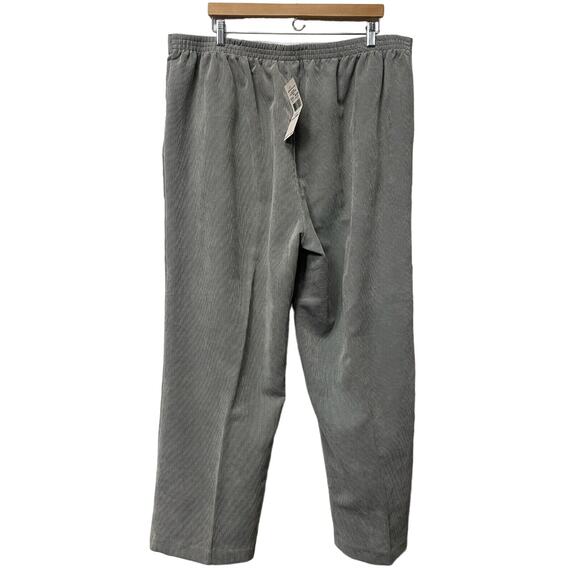 Alfred Dunner Sz 22 Prop Medium Corduroy Pants Elastic Comfort Waist Pocket - Picture 2 of 5